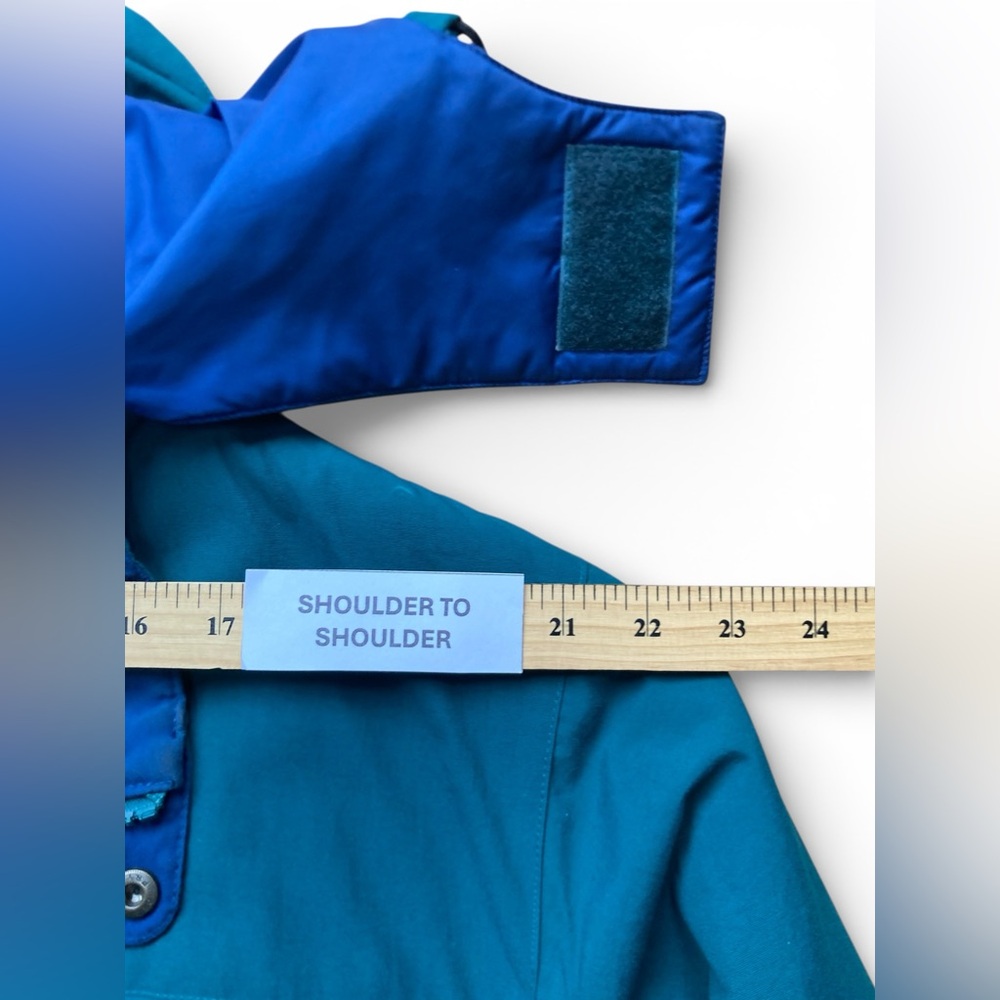 Vintage LL Bean Mens Large Regular Green Outdoor Coat Hooded Utility Jacket - Picture 3 of 11